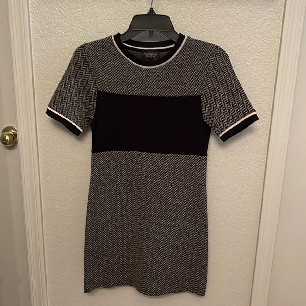 Topshop Houndstooth Dress